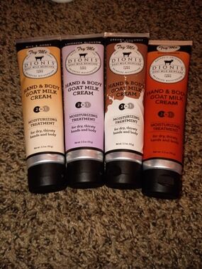 Hand & Body Goat Milk Cream - Assorted Colors (Lavender, Cream, Brown, Orange)